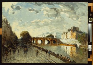La Seine à Paris, Quai des Augustins, 1922 - Frank Myers Boggs