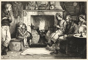 Une famille "à la Dickens" réunie autour d