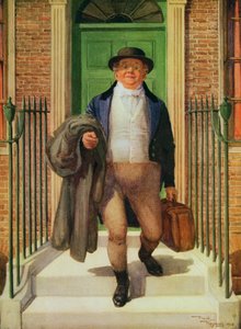 M. Pickwick quittant la maison - Frank Reynolds