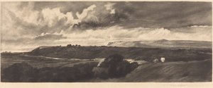 Une route du Yorkshire - Frank Short, after Peter De Wint