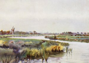 Norfolk Broads : Au-dessus du pont de Wayford sur l