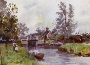 Norfolk Broads : Écluse de Coltishall - Frank Southgate