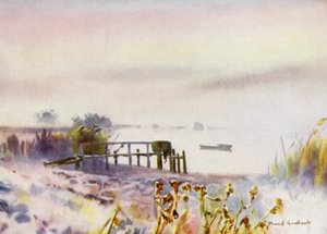 Norfolk Broads: Lever de soleil givré sur Ormesby Broad
