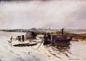 Norfolk Broads : Houseboats des chasseurs de canards sur Breydon - Frank Southgate
