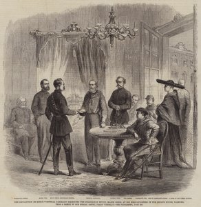 La révolution en Sicile, le général Garibaldi recevant l
