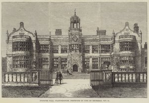 Ingestre Hall, Staffordshire, détruit par un incendie le jeudi 12 octobre - Frank Watkins