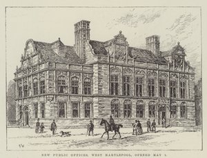 Nouveaux bureaux publics, West Hartlepool, ouverts le 1er mai