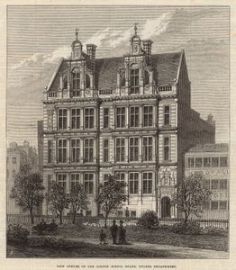 Nouveaux bureaux du London School Board, Thames Embankment (gravure) - Frank Watkins