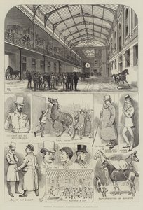 Croquis au dépôt de chevaux d