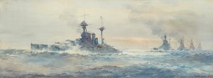 H.M.S. Queen Elizabeth Battle Squadron - Frank Watson Wood