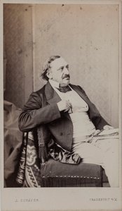 Portrait du compositeur Friedrich von Flotow, 1883 - Frankfurt . Photo studio J. Schäfer