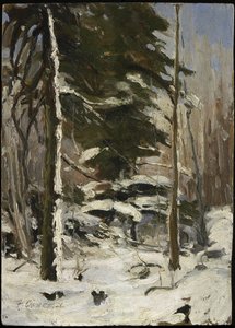 Bord du bois, vers 1914