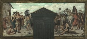 Esquisse pour la mairie du 15e arrondissement : La Patrie, entre 1883 et 1884 (huile sur toile)