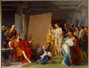 Le peintre Zeuxis choisissant pour modèle les plus belles filles de Crotone - François André Vincent