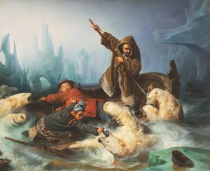 Ours Polaires Combattants - François August Biard