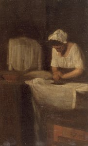 Une femme repassant, La Blanchisseuse - François Bonvin
