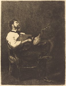 Joueur de guitare - François Bonvin