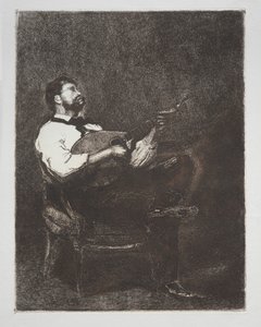 Joueur de guitare, 1861 - François Bonvin