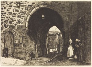 La Porte de St Malo à Dinan - François Bonvin
