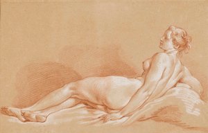 Boucher - Jeune femme allongée - François Boucher