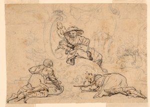 Dessins pour ornement de chinoiserie - François Boucher