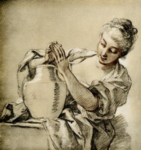 Fille à un puits - François Boucher