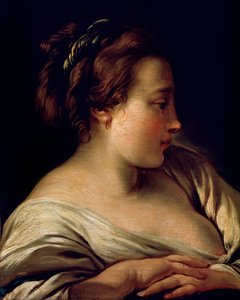 Tête de fille, 18e siècle