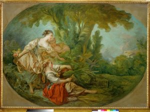 L’appeau, dit L’oiseau pris dans les filets - François Boucher