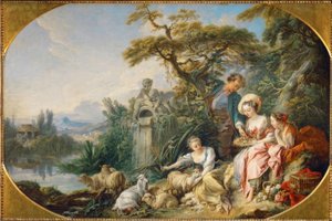 Les présents du berger ou Le nid - François Boucher