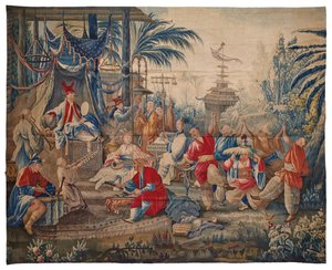 Tapisserie Louis XVI "aux Chinoiseries", Aubusson, fin du XVIIIe siècle