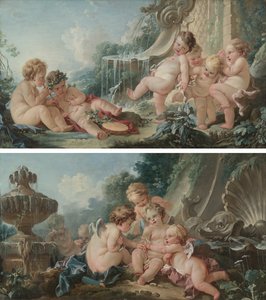 Musique et danse et cupidons en conspiration