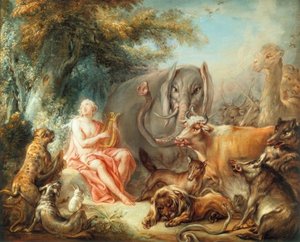 Orphée charmant les animaux