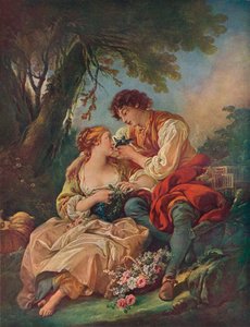 Sujet pastoral, 18e siècle - François Boucher