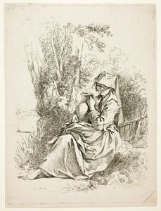 Paysanne avec une cruche - François Boucher