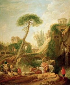 Paysage imaginaire près de Tivoli - François Boucher