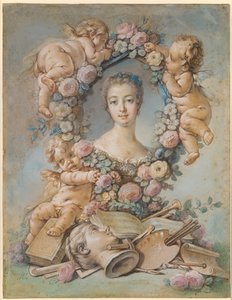 Portrait de la marquise de Pompadour 1721-1764, 1754
