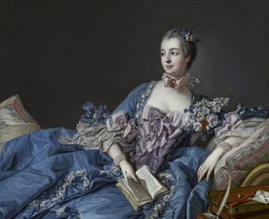 Portrait de la Marquise de Pompadour 1721-1764, vers 1758 - François Boucher