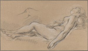 Nymphe allongée - François Boucher