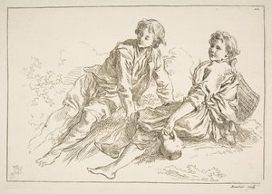 Feuille de croquis, 1753 - François Boucher