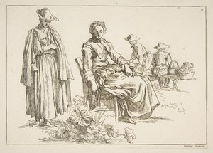 Feuille de croquis, 1753 - François Boucher