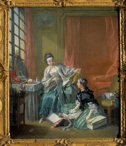Le Marchand de mode Peinture de François Boucher (1703-1770). 1746. Stockholm. Musée National - François Boucher