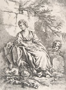 La Jeune Fille se reposant, 1756 - François Boucher