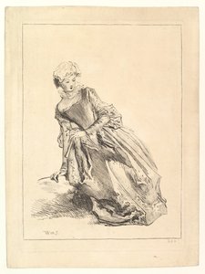 Femme penchée à gauche, 1722-28