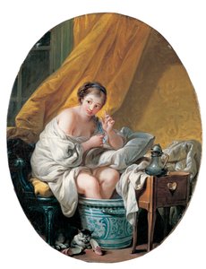 Jeune femme prenant un bain de pieds, 1766 - François Boucher