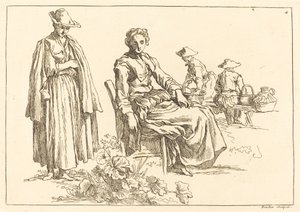 Figures dans un paysage - François Boucher after Abraham Bloemaert