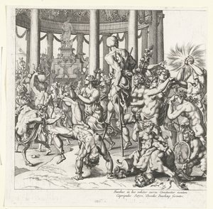 Triomphe de Bacchus, partie gauche - François Chauveau (attributed to)