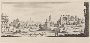 Vue du temple du Soleil à Rome