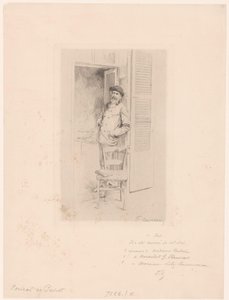 Portrait de Félix Hilaire Buhot - François Courboin (signed by artist)