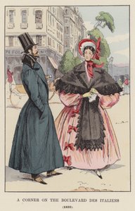 Un Coin sur le Boulevard des Italiens, 1833 - François Courboin