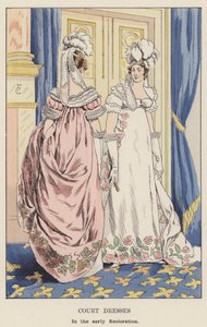 Robes de cour, au début de la Restauration - François Courboin
